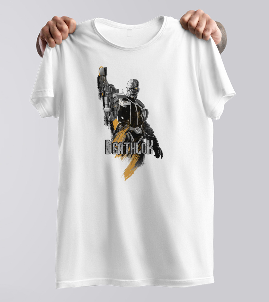 Marvel X Men Deathlok Character Graphic Painting Texture T-Shirt