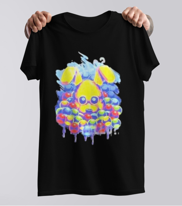 Five Nights At Freddy’s Ball Pit Surprise With Yellow Bunny Ears T-Shirt