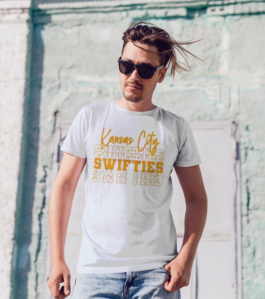 Kansas City Swifties Bold Layered Typography T-Shirt
