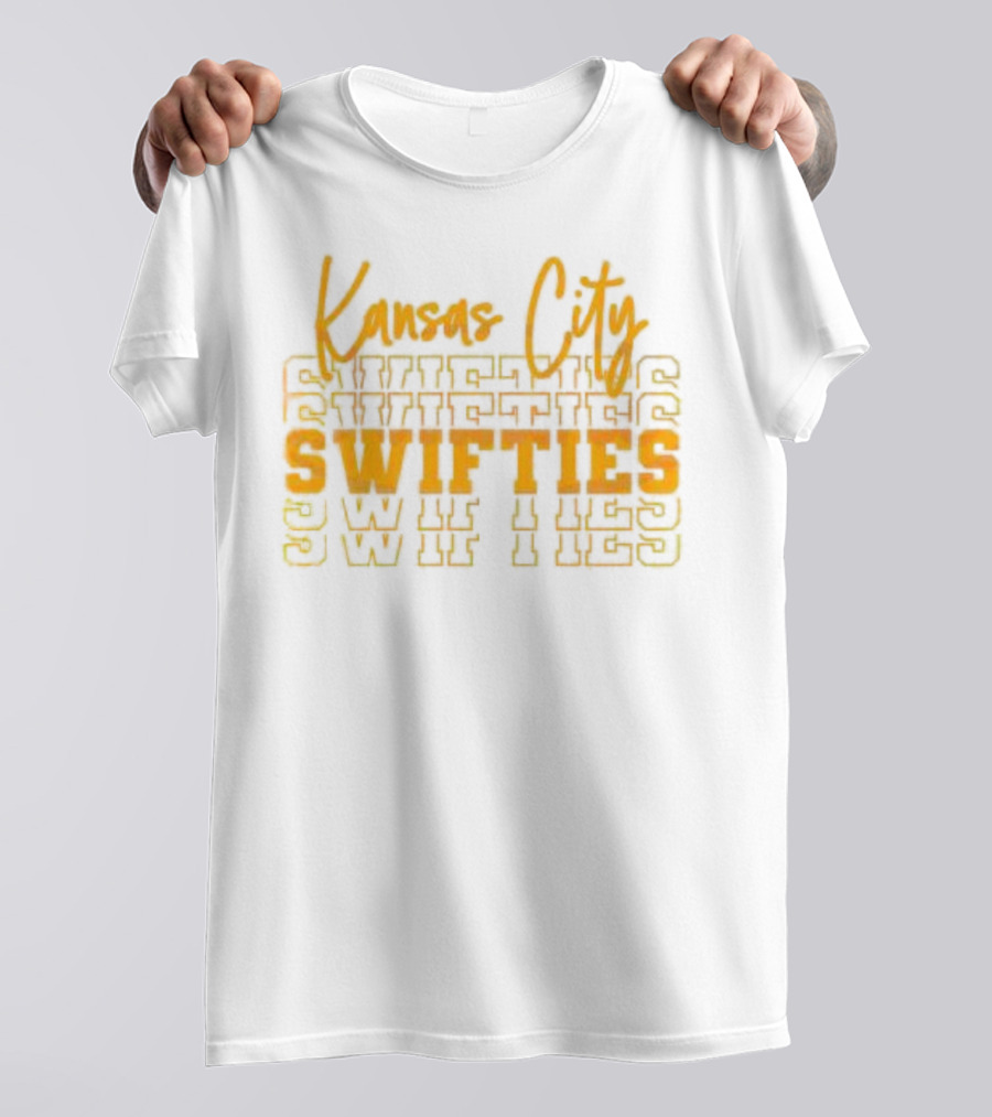 Kansas City Swifties Bold Layered Typography T-Shirt