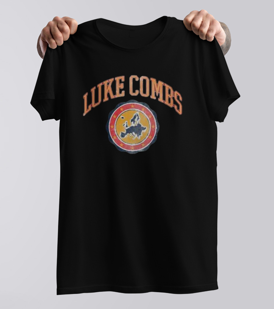 Luke Combs Europe Tour Map T-Shirt