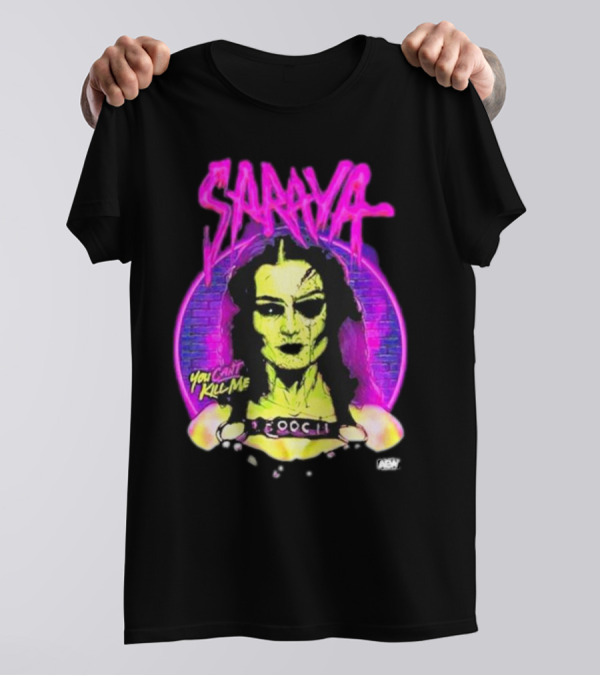 Saraya You Can't Kill Me Neon Halloween T-Shirt