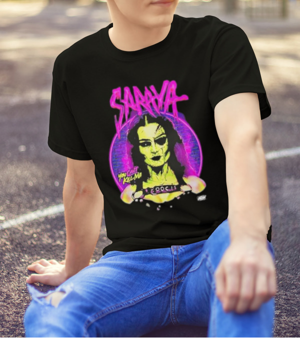 Saraya You Can't Kill Me Neon Halloween T-Shirt