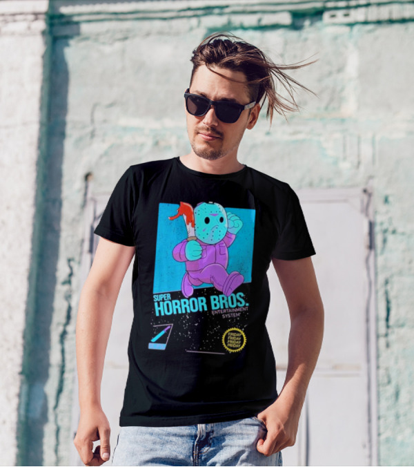 Super Horror Bros Entertainment System Friday Friday Friday Friday T-Shirt