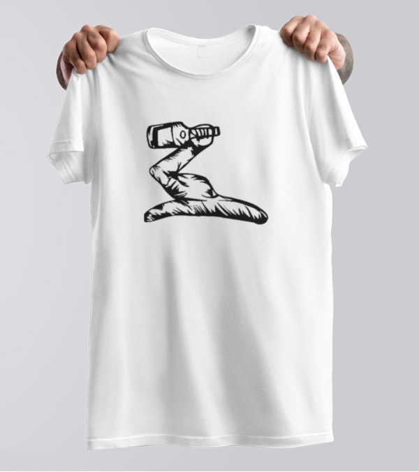 Henny Arm Bottle Holding Gesture T-Shirt