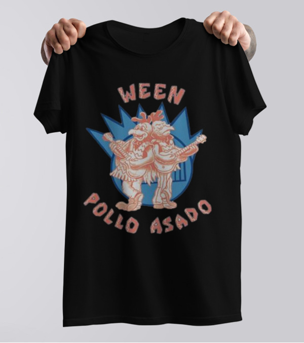 Ween Pollo Asado Guitar Playing Chickens T-Shirt