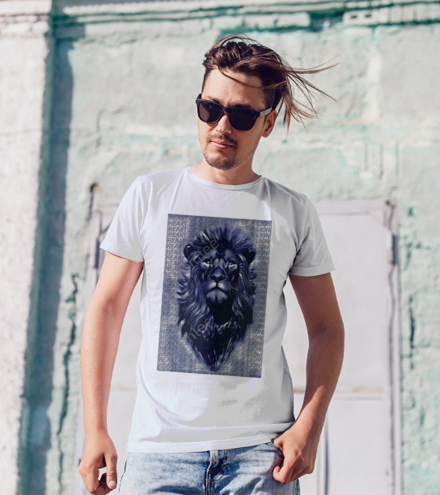 Seatbelt Gang Merch Heart Of A Lion Bold Lion T-Shirt