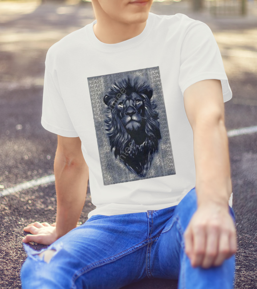 Seatbelt Gang Merch Heart Of A Lion Bold Lion T-Shirt