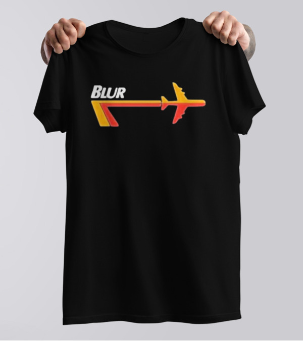 Blur Airplane Logo Merchandise Live At The Budokan T-Shirt