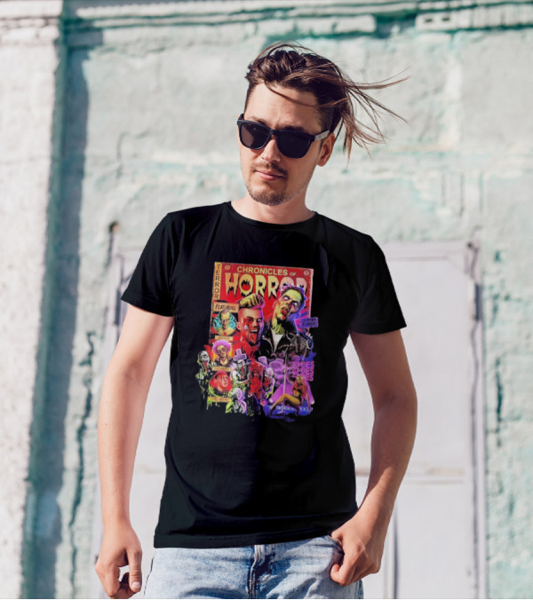 Chronicles Of Horror Terror Featuring Undead Chaos Zombies T-Shirt