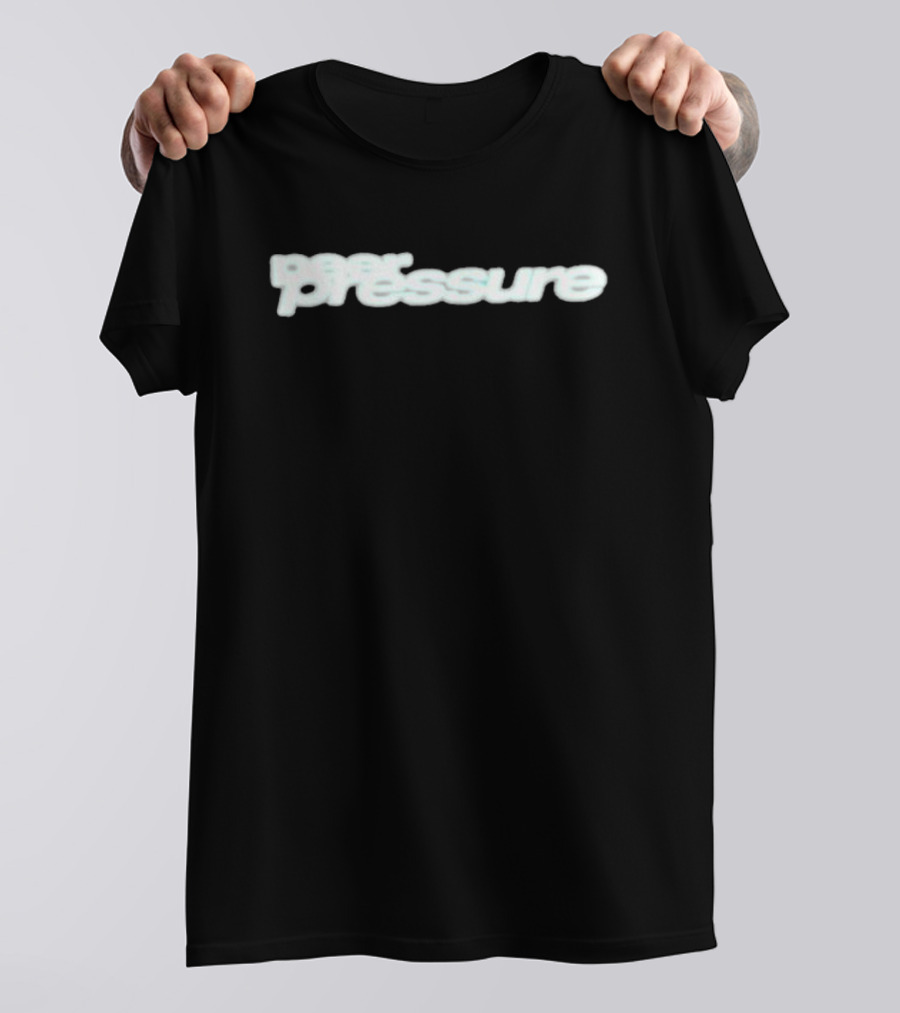 Drake Peer Pressure Bold Blurred Text T-Shirt