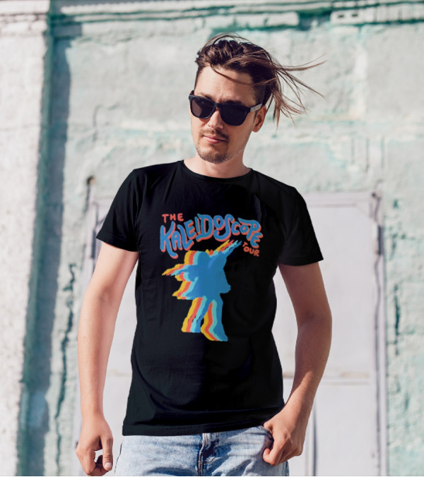 The Kaleidoscope Tour Silhouette With Multicolor Outline T-Shirt