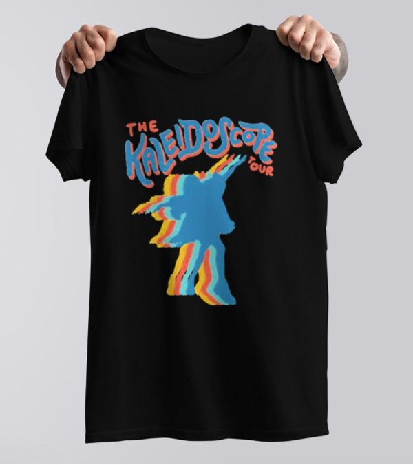 The Kaleidoscope Tour Silhouette With Multicolor Outline T-Shirt