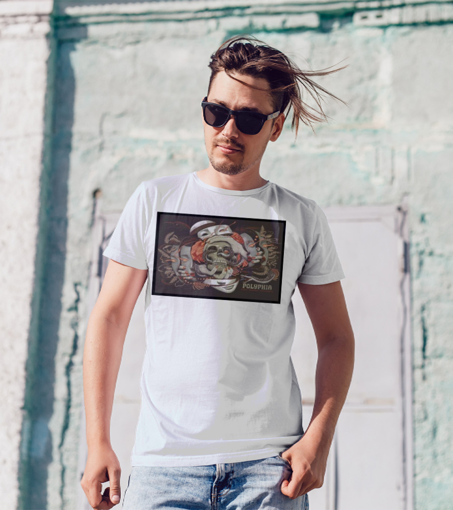 Polyphia Skull And Octopus Artwork October 5th T-Shirt