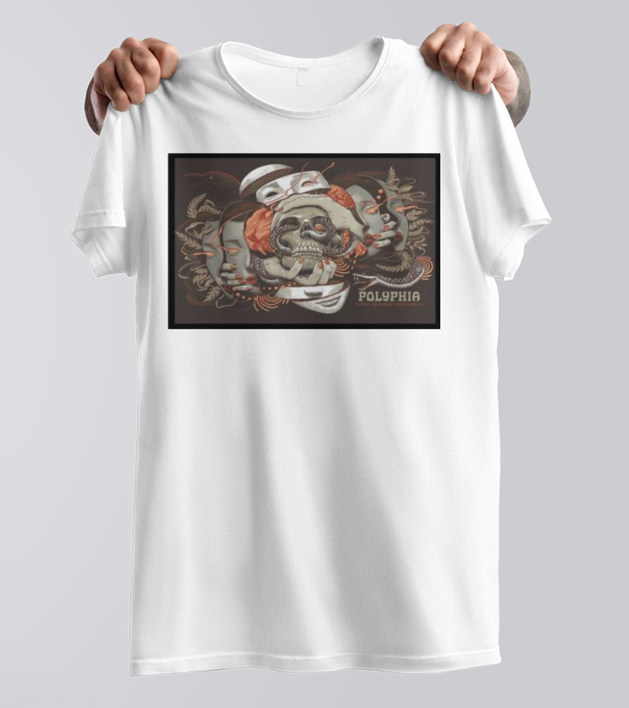 Polyphia Skull And Octopus Artwork October 5th T-Shirt