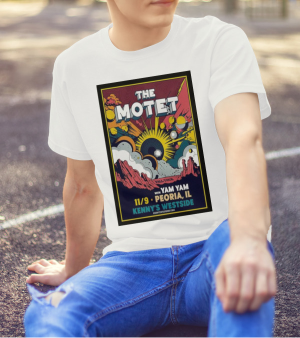 The Motet Fall Tour Peoria IL With Yam Yam At Kenny's Westside 11/9 T-Shirt