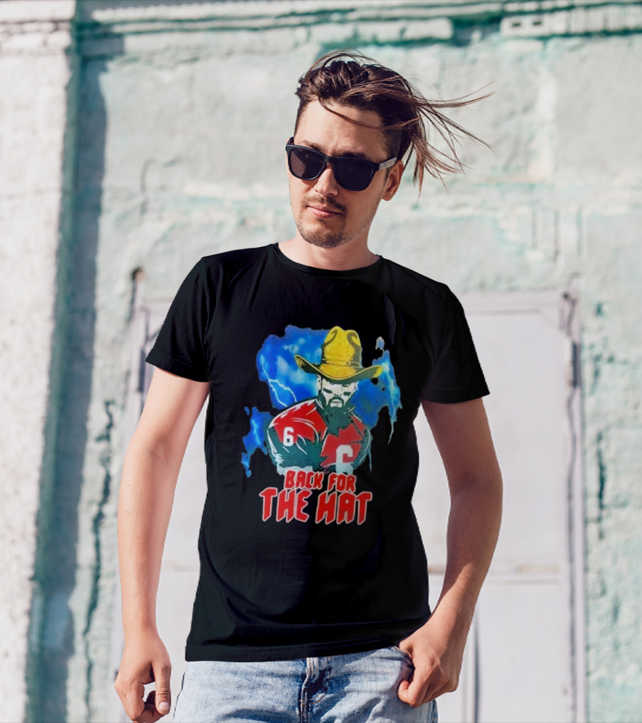 Back For The Hat Number 6 Cowboy Lightning T-Shirt