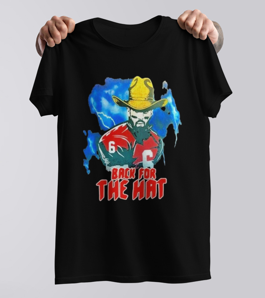 Back For The Hat Number 6 Cowboy Lightning T-Shirt