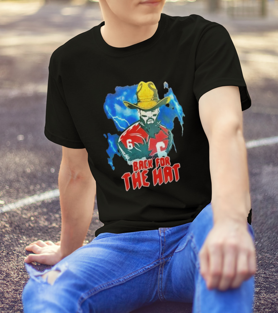 Back For The Hat Number 6 Cowboy Lightning T-Shirt