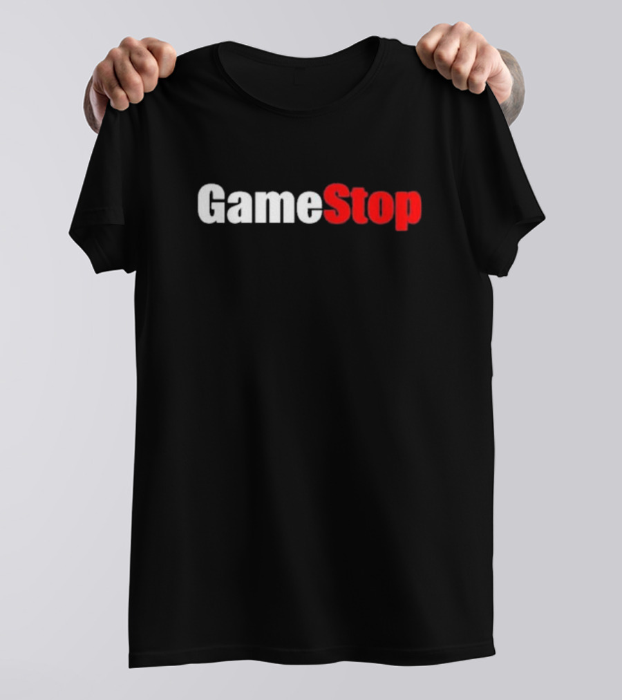 GameStop Classic Logo Black And Red Gaming T-Shirt