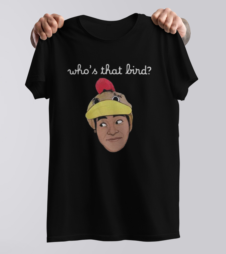 Relmyers Who’s That Bird Face In Chicken Hat T-Shirt