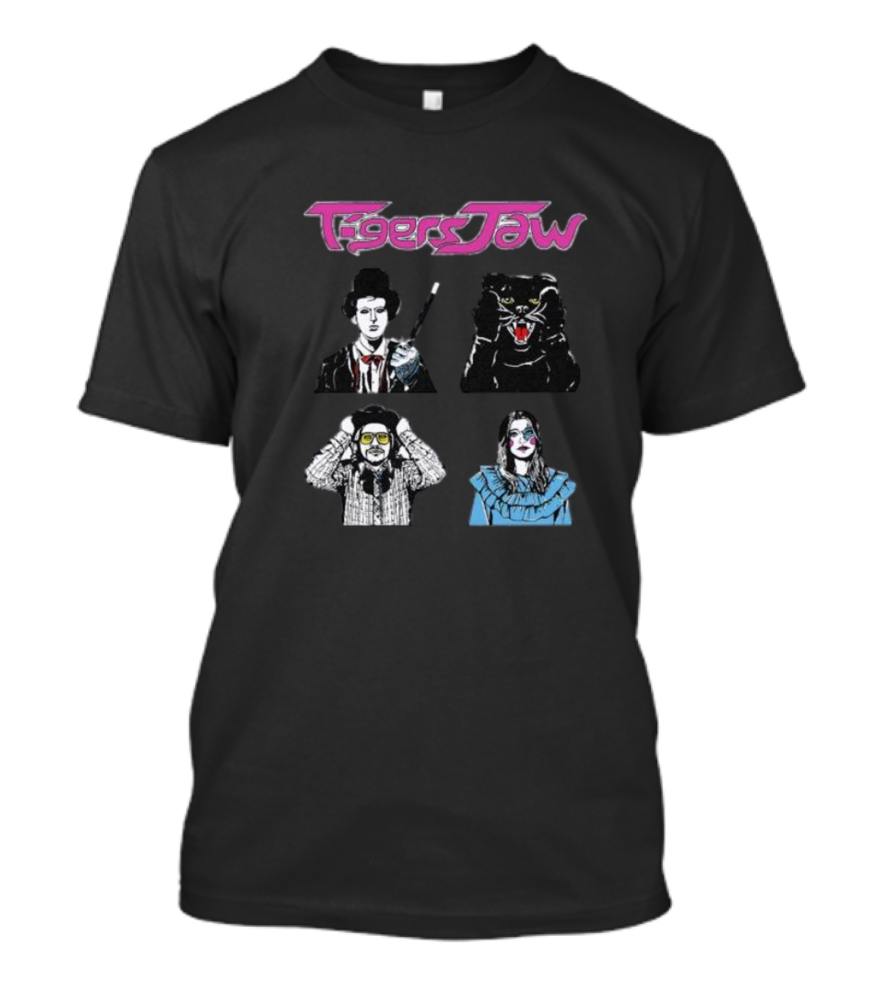 Tigers Jaw Hesitation Pop Culture Characters Panther T-Shirt