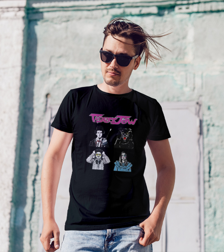 Tigers Jaw Hesitation Pop Culture Characters Panther T-Shirt