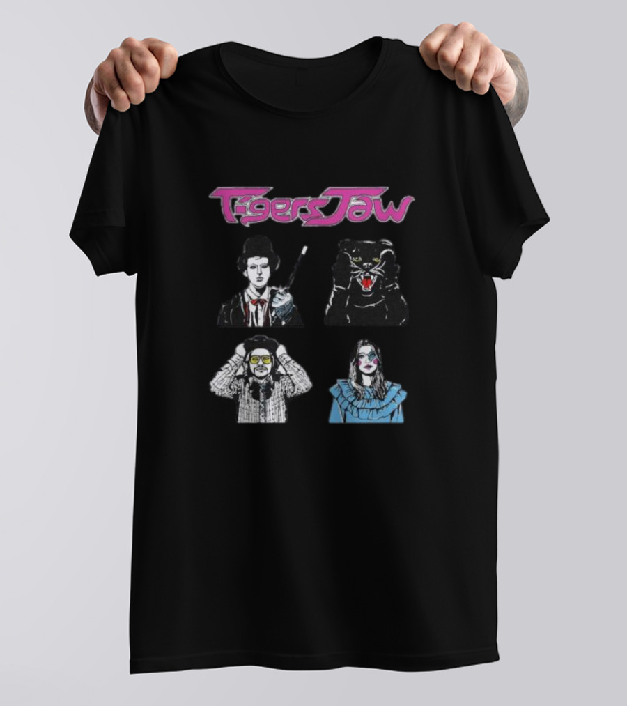 Tigers Jaw Hesitation Pop Culture Characters Panther T-Shirt
