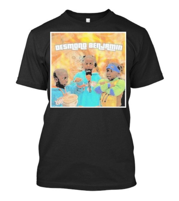 Desmond Benjamin Trio With Microphone And Cash Background T-Shirt
