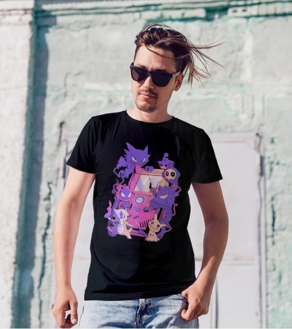Pokemon Ghost Game Arcade T-Shirt