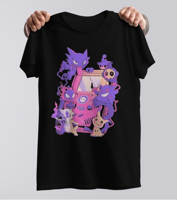 Pokemon Ghost Game Arcade T-Shirt