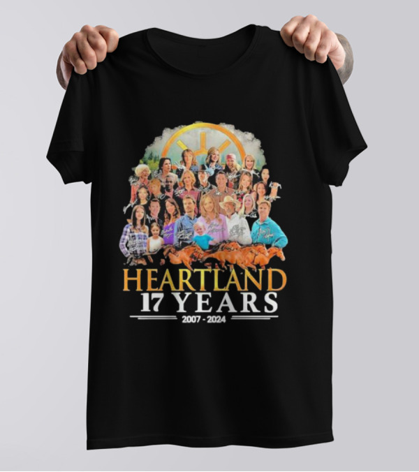 Heartland 17 Years 2007-2024 Characters Compilation T-Shirt
