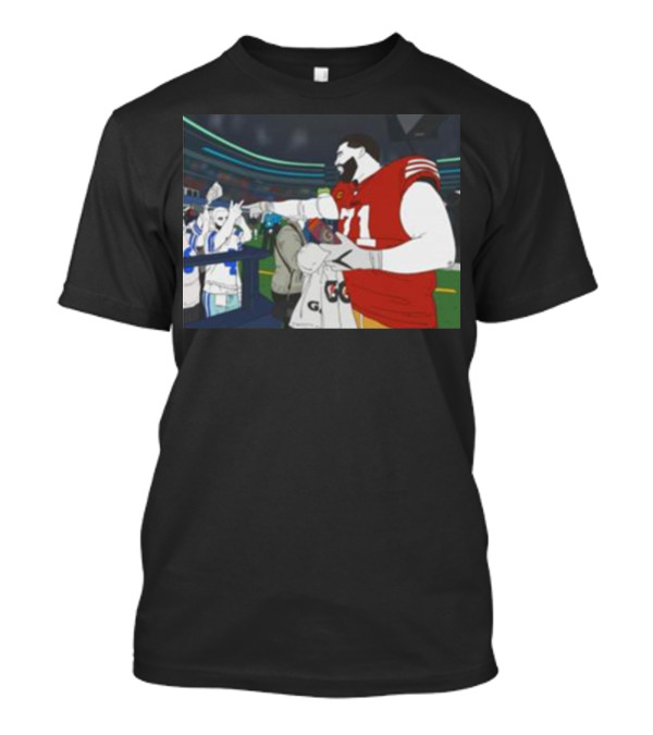 Trent Williams 71 San Francisco Vs Dallas Cowboys Interaction Meme T-Shirt