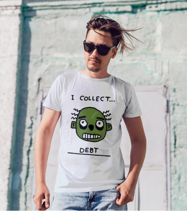 Zoe Bread Merch I Collect Debt Zombie Face T-Shirt