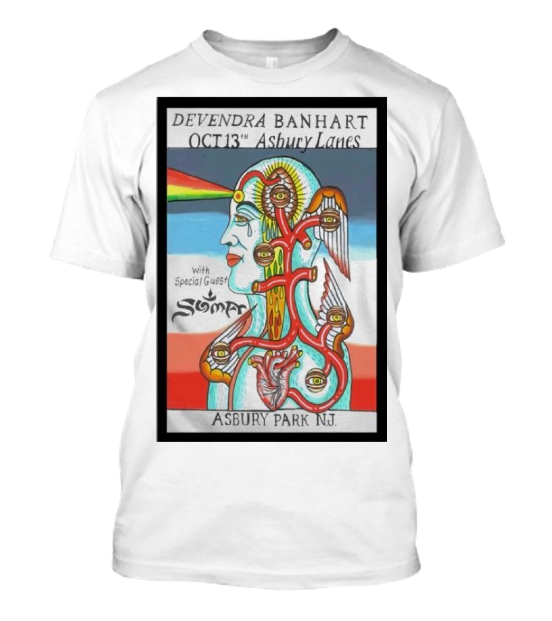Devendra Banhart October 13 Asbury Lanes Asbury Park NJ With Special Guest Soma T-Shirt