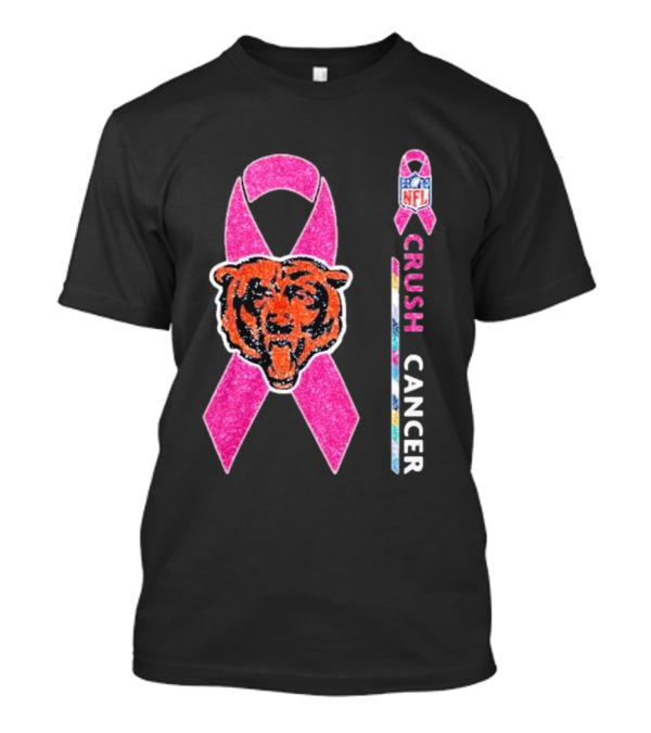 Chicago Bears NFL Crush Cancer Pink T-Shirt