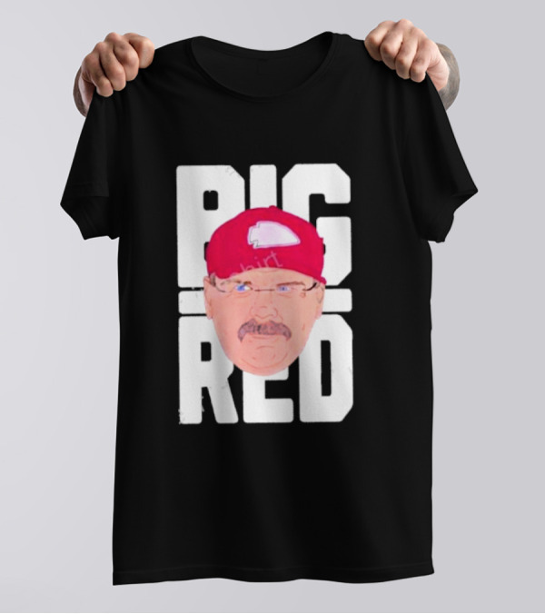 Lexiosborne Bellboy Big Red Cap And Mustache T-Shirt
