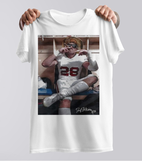 Oklahoma Only Fears God Texas Fears Oklahoma Danny Stutsman Football Locker Room Number 28 T-Shirt