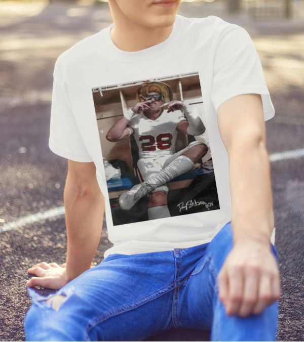Oklahoma Only Fears God Texas Fears Oklahoma Danny Stutsman Football Locker Room Number 28 T-Shirt