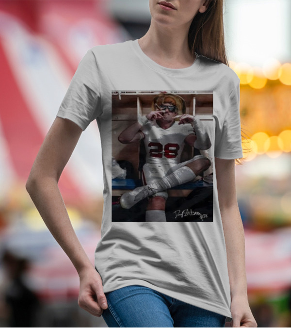 Oklahoma Only Fears God Texas Fears Oklahoma Danny Stutsman Football Locker Room Number 28 T-Shirt
