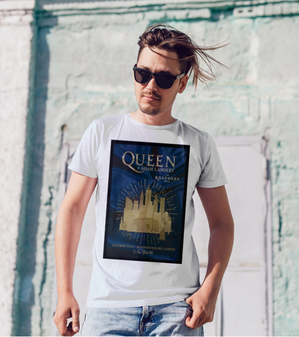 Queen + Adam Lambert The Rhapsody Tour October 12-13 Madison Square Garden New York NY T-Shirt