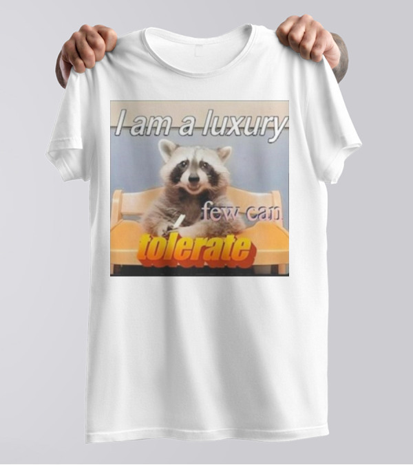 Raccoon Meme I Am A Luxury Few Can Tolerate T-Shirt