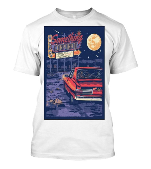 Something Corporate House Of Blues October 28 2002 Las Vegas Moonlit Desert Drive T-Shirt