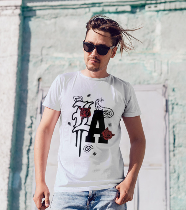 LA Drip Roses Bandana T-Shirt