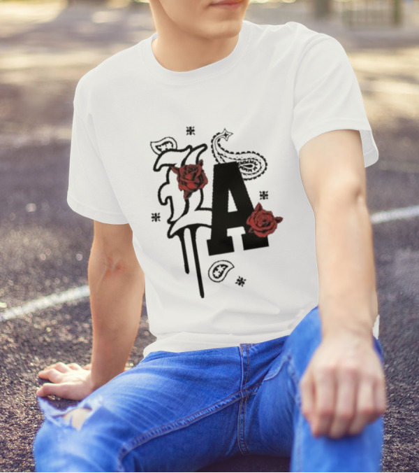 LA Drip Roses Bandana T-Shirt
