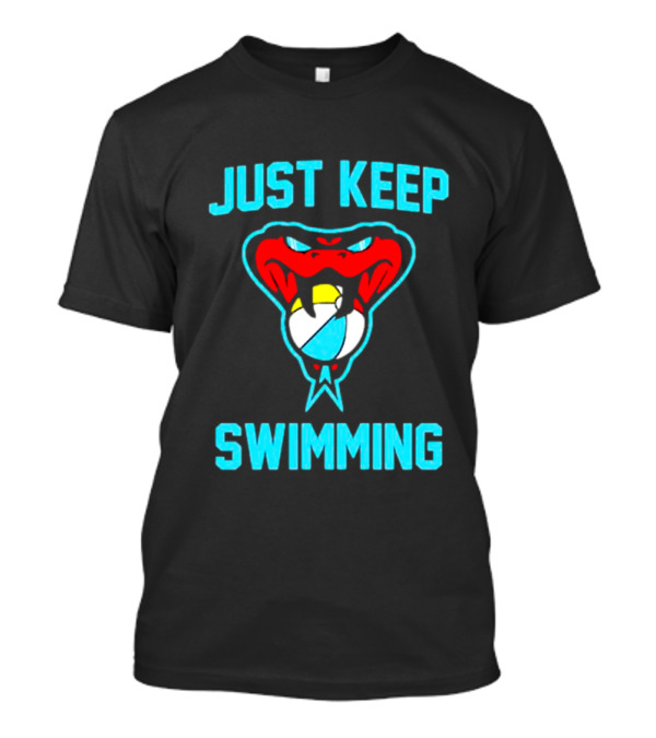 Arizona Diamondbacks Just Keep Swimming Snake With Beach Ball T-Shirt