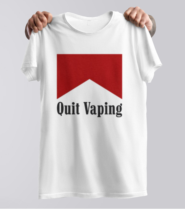 Marlboro Red Chevron Quit Vaping T-Shirt