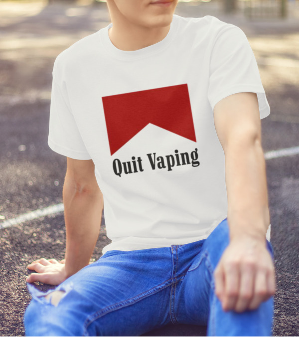 Marlboro Red Chevron Quit Vaping T-Shirt