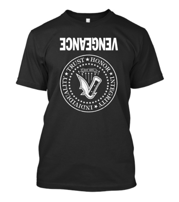 Vengeance Psycho Therapy Trust Honor Integrity Individuality Circle T-Shirt