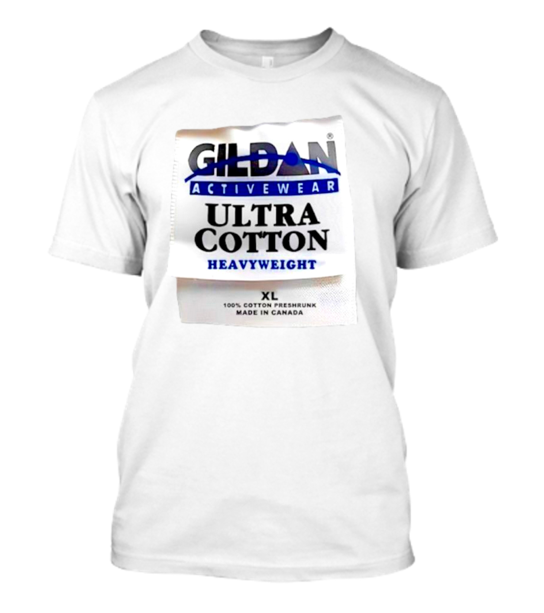 Gildan Activewear Ultra Cotton Heavyweight XL Made In Canada T-Shirt
